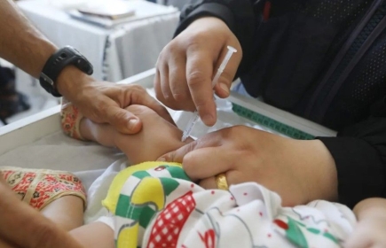 Las autoridades gazatíes declaran una epidemia de polio en la Franja de Gaza.  Europa Press